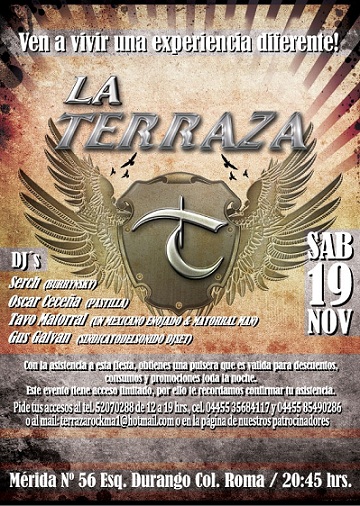  LA TERRAZA  ROCKMAInauguración 19 Nov, 